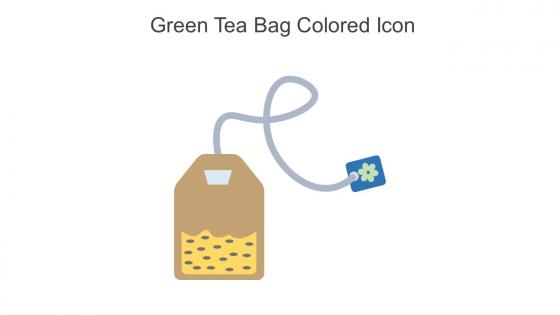 Green Tea Bag Colored Icon In Powerpoint Pptx Png And Editable Eps Format