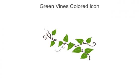 Green Vines Colored Icon In Powerpoint Pptx Png And Editable Eps Format