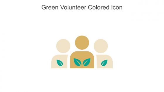 Green Volunteer Colored Icon In Powerpoint Pptx Png And Editable Eps Format
