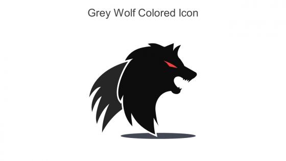 Grey Wolf Colored Icon In Powerpoint Pptx Png And Editable Eps Format