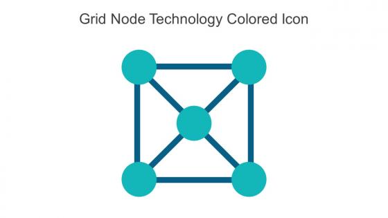 Grid Node Technology Colored Icon In Powerpoint Pptx Png And Editable Eps Format