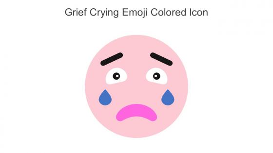 Grief Crying Emoji Colored Icon In Powerpoint Pptx Png And Editable Eps Format