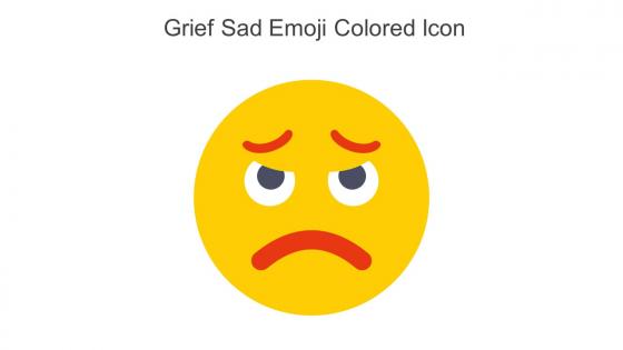 Grief Sad Emoji Colored Icon In Powerpoint Pptx Png And Editable Eps Format