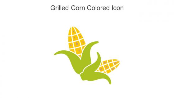 Grilled Corn Colored Icon In Powerpoint Pptx Png And Editable Eps Format