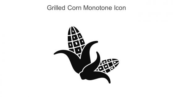 Grilled Corn Monotone Icon In Powerpoint Pptx Png And Editable Eps Format