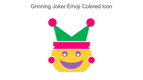 Grinning Joker Emoji Colored Icon In Powerpoint Pptx Png And Editable Eps Format