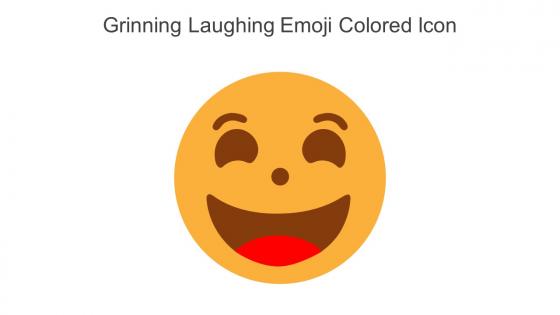 Grinning Laughing Emoji Colored Icon In Powerpoint Pptx Png And Editable Eps Format