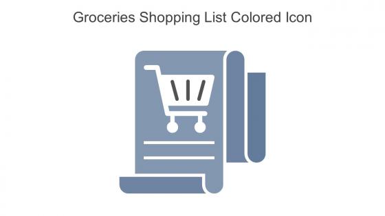 Groceries Shopping List Colored Icon In Powerpoint Pptx Png And Editable Eps Format