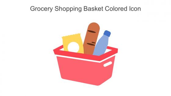 Grocery Shopping Basket Colored Icon In Powerpoint Pptx Png And Editable Eps Format