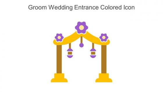 Groom Wedding Entrance Colored Icon In Powerpoint Pptx Png And Editable Eps Format