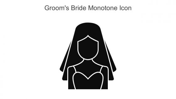 Grooms Bride Monotone Icon In Powerpoint Pptx Png And Editable Eps Format