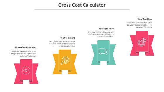 Gross Cost Calculator Ppt Powerpoint Presentation Professional Slide Portrait Cpb
