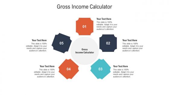 Gross income calculator ppt powerpoint presentation professional deck cpb