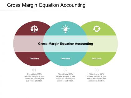 Gross margin equation accounting ppt powerpoint presentation model graphics cpb