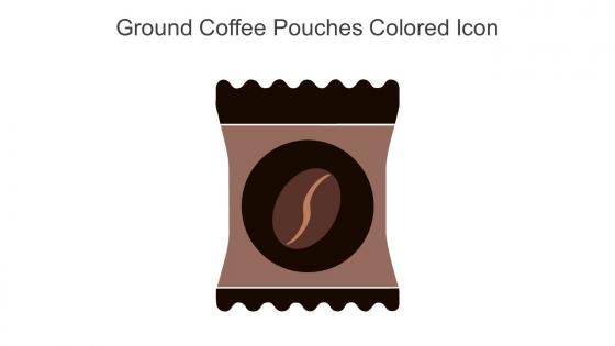 Ground Coffee Pouches Colored Icon In Powerpoint Pptx Png And Editable Eps Format