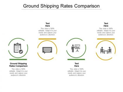 Ground shipping rates comparison ppt powerpoint presentation summary background images cpb