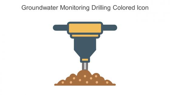 Groundwater Monitoring Drilling Colored Icon In Powerpoint Pptx Png And Editable Eps Format