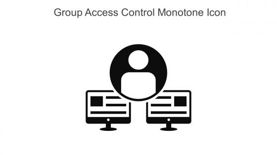 Group Access Control Monotone Icon In Powerpoint Pptx Png And Editable Eps Format