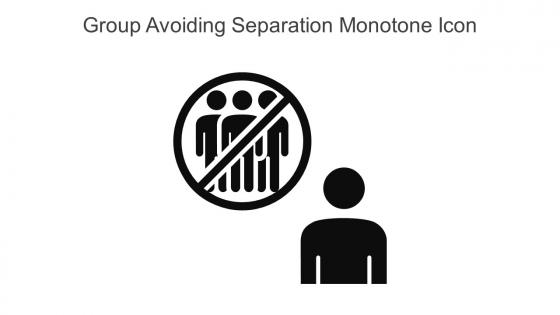 Group Avoiding Separation Monotone Icon In Powerpoint Pptx Png And Editable Eps Format