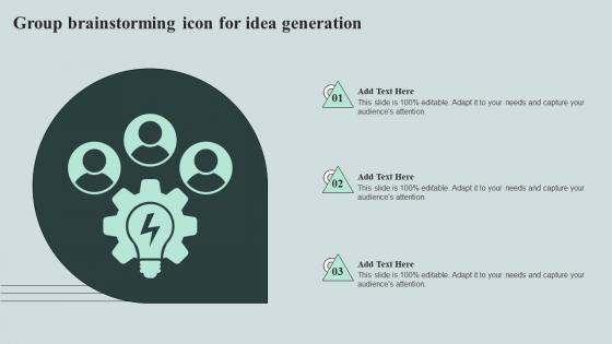 Group Brainstorming Icon For Idea Generation