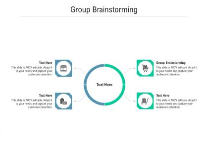 Group brainstorming ppt powerpoint presentation summary show cpb