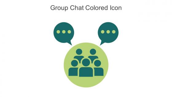 Group Chat Colored Icon In Powerpoint Pptx Png And Editable Eps Format