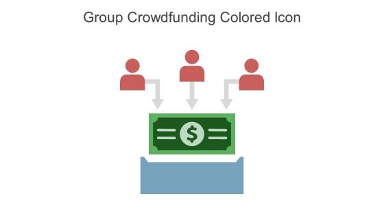 Group Crowdfunding Colored Icon In Powerpoint Pptx Png And Editable Eps Format