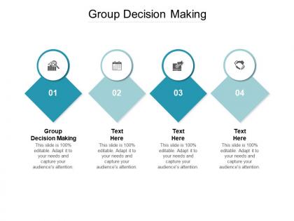 Group decision making ppt powerpoint presentation show layout ideas cpb