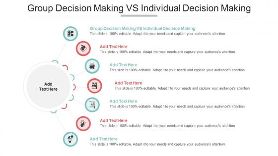Group Decision Making VS Individual Decision Making In Powerpoint And Google Slides Cpb