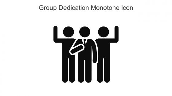 Group Dedication Monotone Icon In Powerpoint Pptx Png And Editable Eps Format