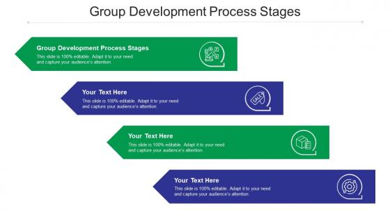 Group development process stages ppt powerpoint presentation styles designs cpb
