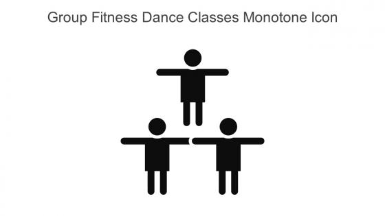 Group Fitness Dance Classes Monotone Icon In Powerpoint Pptx Png And Editable Eps Format