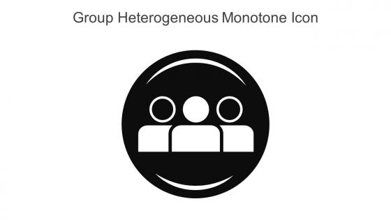 Group Heterogeneous Monotone Icon In Powerpoint Pptx Png And Editable Eps Format