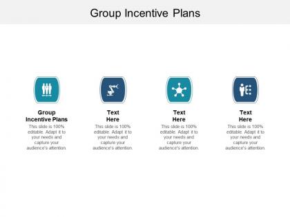 Group incentive plans ppt powerpoint presentation ideas slideshow cpb