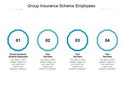 Group insurance scheme employees ppt powerpoint presentation gallery deck cpb