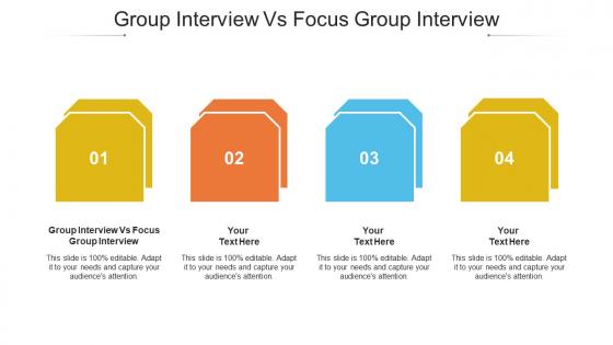 Group Interview Vs Focus Group Interview Ppt Powerpoint Presentation Infographic Template Design Inspiration Cpb