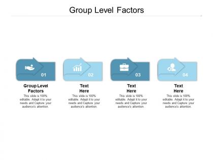 Group level factors ppt powerpoint presentation slides gridlines cpb