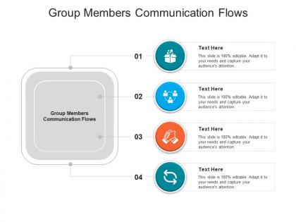 Group members communication flows ppt powerpoint presentation model background designs cpb