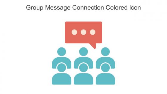 Group Message Connection Colored Icon In Powerpoint Pptx Png And Editable Eps Format