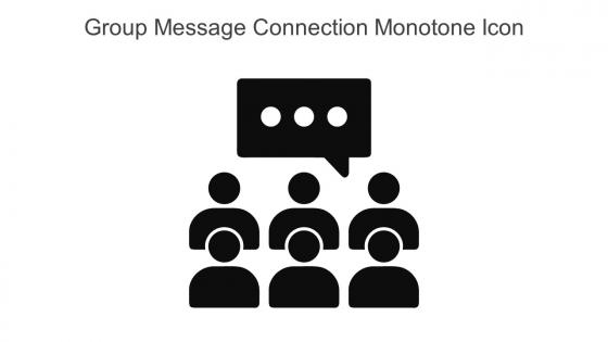 Group Message Connection Monotone Icon In Powerpoint Pptx Png And Editable Eps Format
