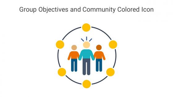 Group Objectives And Community Colored Icon In Powerpoint Pptx Png And Editable Eps Format