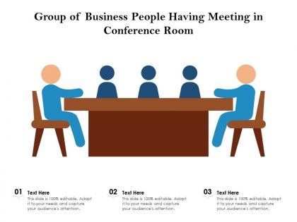 Group of business people having meeting in conference room
