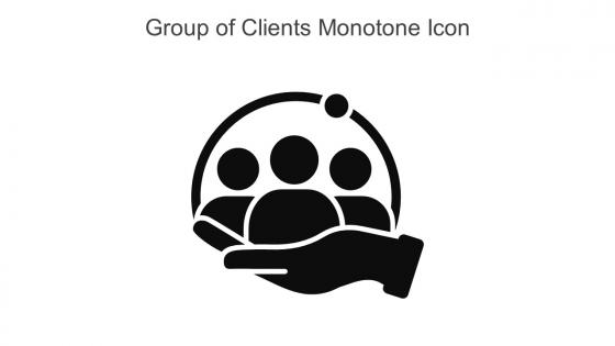 Group Of Clients Monotone Icon In Powerpoint Pptx Png And Editable Eps Format