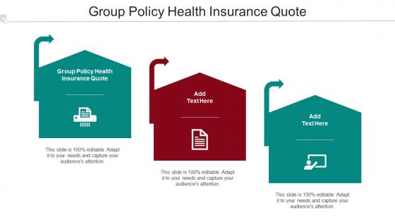 Group Policy Health Insurance Quote Ppt Powerpoint Presentation Outline Slide Download Cpb