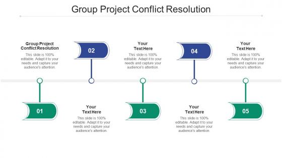 Group project conflict resolution ppt powerpoint presentation model rules cpb