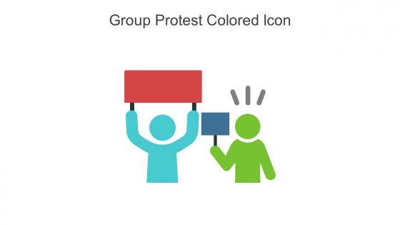 Group Protest Colored Icon In Powerpoint Pptx Png And Editable Eps Format