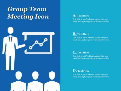 Group team meeting icon