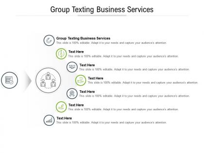 Group texting business services ppt powerpoint presentation portfolio example cpb