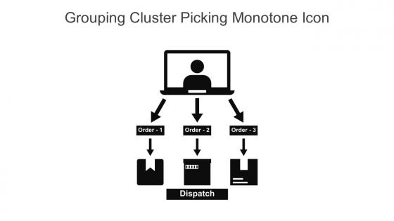Grouping Cluster Picking Monotone Icon In Powerpoint Pptx Png And Editable Eps Format