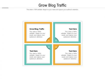 Grow blog traffic ppt powerpoint presentation inspiration picture cpb